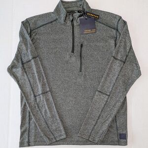 Vintage 1946 Green and Gray Quarter-Zip Pullover